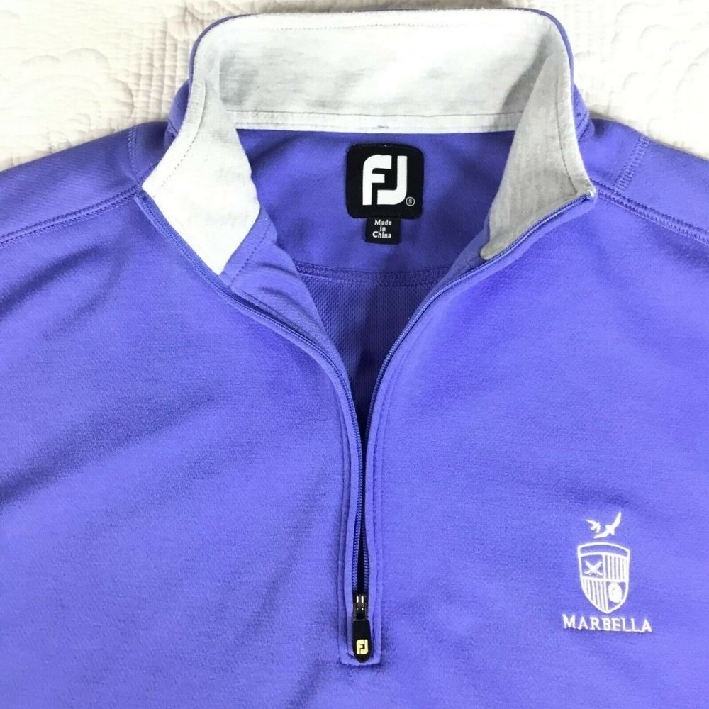Foot Joy Purple Mock Neck Athletic Vest Size S